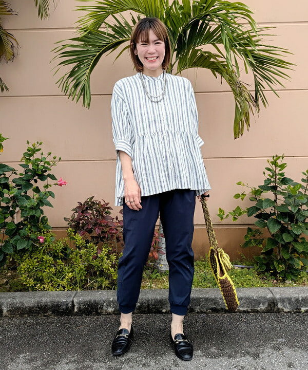 BEAMS HEARTの丸型 リボン編み ペーパートートバッグを使ったコーディネートを紹介します。｜Rakuten Fashion(楽天ファッション／旧楽天ブランドアベニュー)5915201