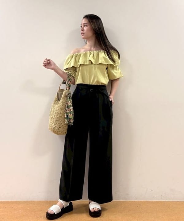 BEAMS HEARTのスカーフ ペーパー トートバッグ 25SS レディース 肩掛け ペーパーバッグ 夏バッグ 編み ショルダー 大人を使ったコーディネートを紹介します。｜Rakuten Fashion(楽天ファッション／旧楽天ブランドアベニュー)5915503