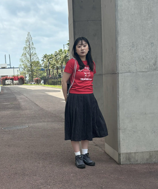 BEAMS HEARTの【洗濯機洗い可】コンパクト プリント Tシャツ 25SS 半袖を使ったコーディネートを紹介します。｜Rakuten Fashion(楽天ファッション／旧楽天ブランドアベニュー)5915586