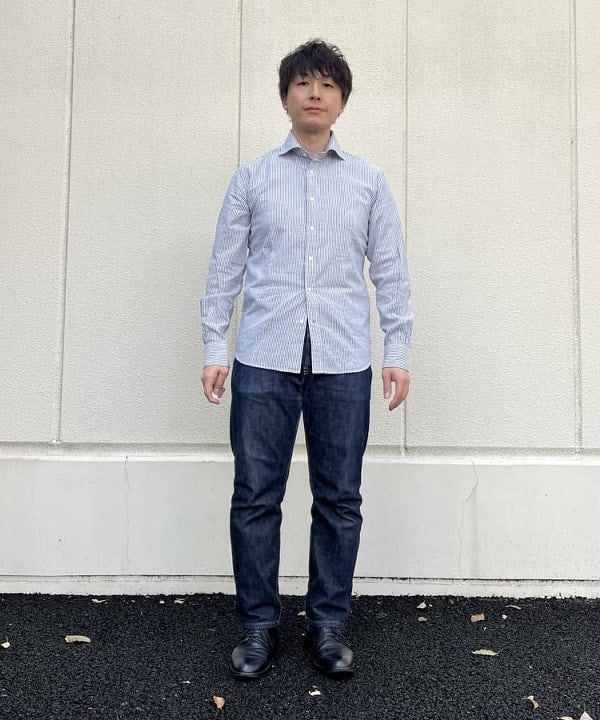 BEAMS HEARTの麻混 カッタウェイカラーシャツ(S~XL)を使ったコーディネートを紹介します。｜Rakuten Fashion(楽天ファッション／旧楽天ブランドアベニュー)5915620