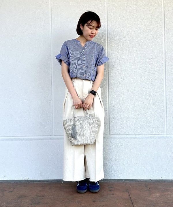 BEAMS HEARTのフリンジ カゴバッグを使ったコーディネートを紹介します。｜Rakuten Fashion(楽天ファッション／旧楽天ブランドアベニュー)5915870