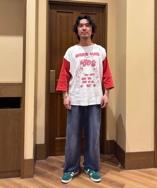 BEAMS HEARTのGMS ワイドストレート  コットンウラケ パンツを使ったコーディネートを紹介します。｜Rakuten Fashion(楽天ファッション／旧楽天ブランドアベニュー)5916011