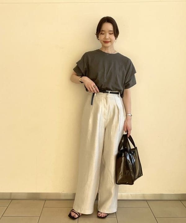 BEAMS HEARTのスクエア ビニールバッグを使ったコーディネートを紹介します。｜Rakuten Fashion(楽天ファッション／旧楽天ブランドアベニュー)5916307