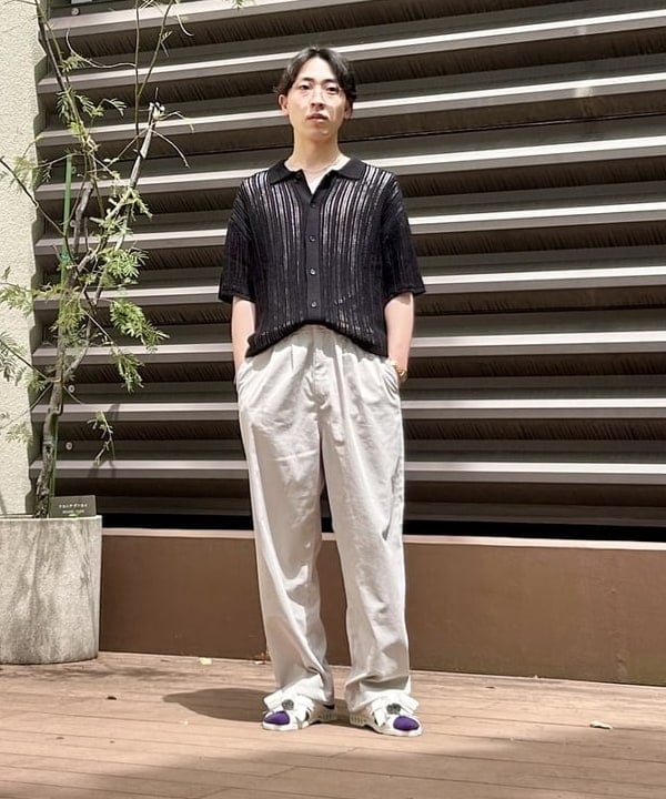 BEAMS OUTLET | メッシュニット シャツ | Rakuten Fashion(楽天