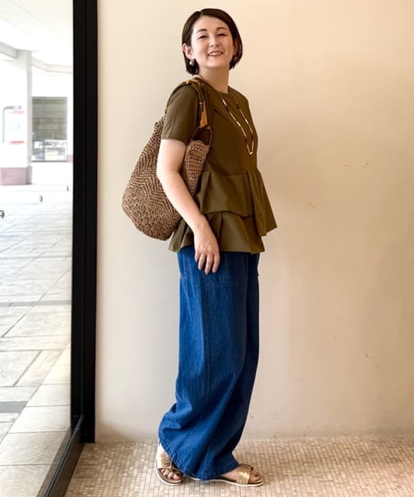 BEAMS HEARTのスカーフ ペーパー トートバッグ 25SS レディース 肩掛け ペーパーバッグ 夏バッグ 編み ショルダー 大人を使ったコーディネートを紹介します。｜Rakuten Fashion(楽天ファッション／旧楽天ブランドアベニュー)5916583