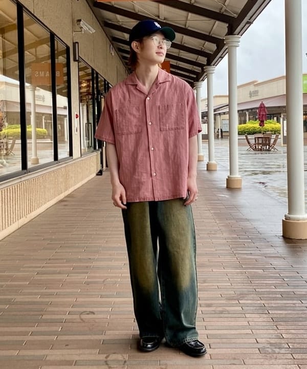 BEAMS HEARTのフェード ドビー オープンカラー シャツを使ったコーディネートを紹介します。｜Rakuten Fashion(楽天ファッション／旧楽天ブランドアベニュー)5916754