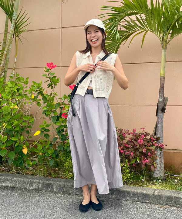 BEAMS HEARTのラメニット メッシュ ポロベストを使ったコーディネートを紹介します。｜Rakuten Fashion(楽天ファッション／旧楽天ブランドアベニュー)5916971