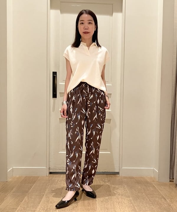BEAMS HEARTのニットソー ポロ 25SS ポロシャツ フレンチスリーブ ポロニット ニットポロを使ったコーディネートを紹介します。｜Rakuten Fashion(楽天ファッション／旧楽天ブランドアベニュー)5917062