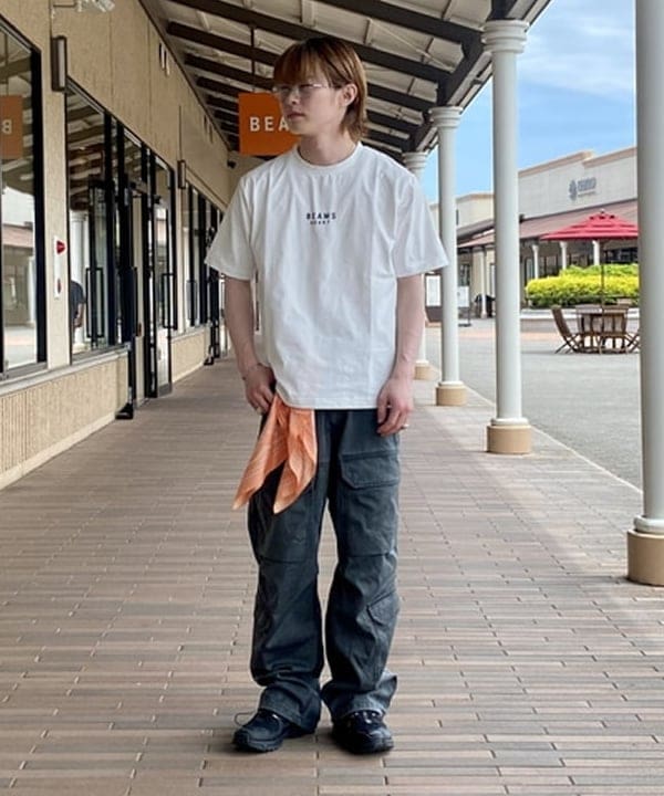 BEAMS HEARTのBEAMS HEART ロゴ ショートスリーブ カットソー(吸水速乾・毛玉軽減)を使ったコーディネートを紹介します。｜Rakuten Fashion(楽天ファッション／旧楽天ブランドアベニュー)5917067