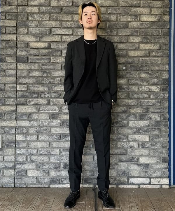 BEAMS HEARTの【セットアップ対応】チェックサッカー 2ボタン ジャケット(S~XL)を使ったコーディネートを紹介します。｜Rakuten Fashion(楽天ファッション／旧楽天ブランドアベニュー)5917119