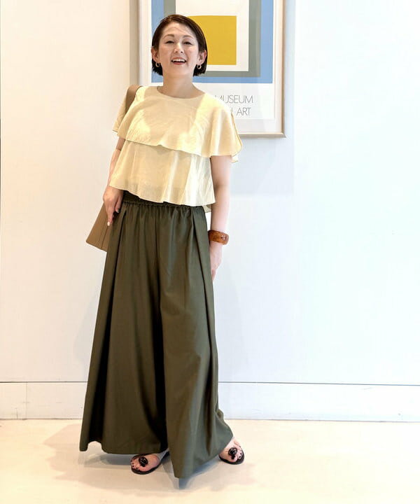 BEAMS HEARTのフリル ケープ ブラウスを使ったコーディネートを紹介します。｜Rakuten Fashion(楽天ファッション／旧楽天ブランドアベニュー)5917154