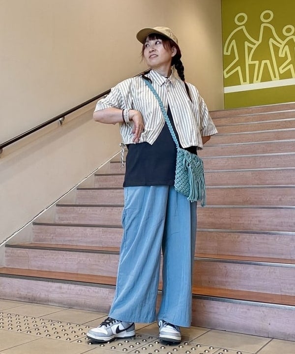 BEAMS HEARTのダブルウエスト とろみ パンツを使ったコーディネートを紹介します。｜Rakuten Fashion(楽天ファッション／旧楽天ブランドアベニュー)5917191