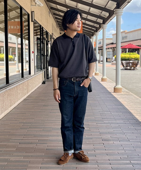 BEAMS HEARTのニット ポロシャツ(S~L・手洗い可能)を使ったコーディネートを紹介します。｜Rakuten Fashion(楽天ファッション／旧楽天ブランドアベニュー)5917211