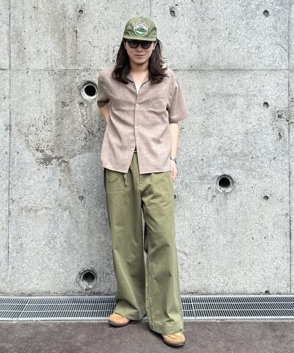 BEAMS HEARTのポリメランジ オープンカラーシャツ(吸水速乾)を使ったコーディネートを紹介します。｜Rakuten Fashion(楽天ファッション／旧楽天ブランドアベニュー)5917295