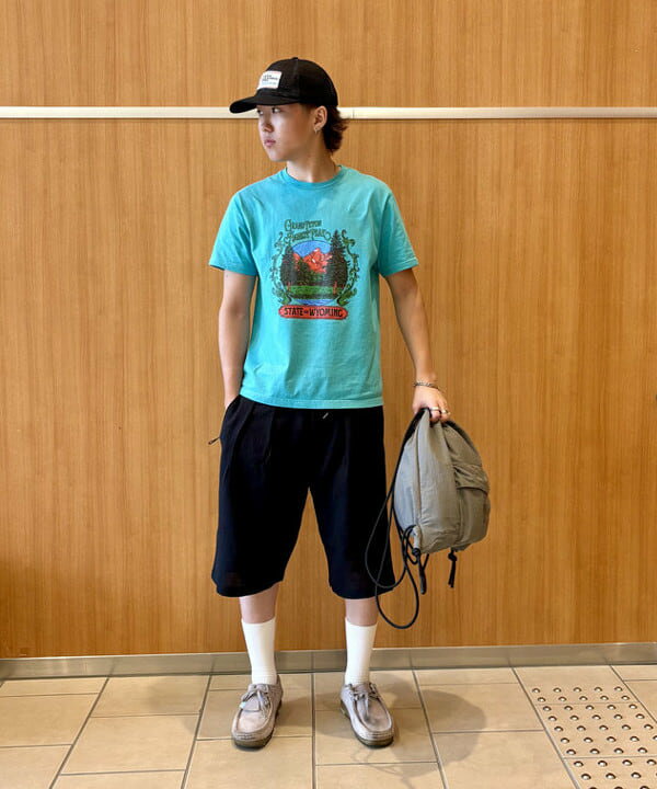 BEAMS HEARTのサークル 刺繍 ナップサックを使ったコーディネートを紹介します。｜Rakuten Fashion(楽天ファッション／旧楽天ブランドアベニュー)5928403