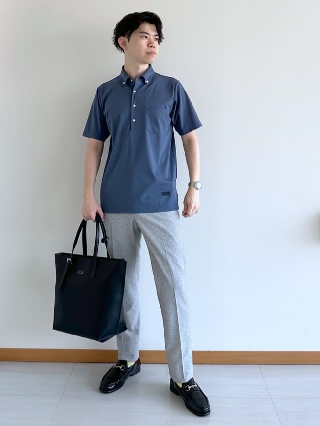 TAKEO KIKUCHIの【接触冷感/ONOFF】ビズ ポロシャツを使ったコーディネートを紹介します。｜Rakuten Fashion(楽天ファッション／旧楽天ブランドアベニュー)5929602
