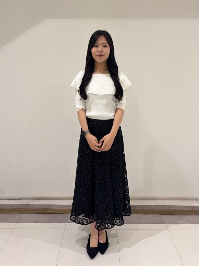 Viaggio Bluのオフショルダーリブニット≪手洗い可能≫を使ったコーディネートを紹介します。｜Rakuten Fashion(楽天ファッション／旧楽天ブランドアベニュー)5929616
