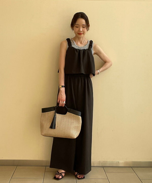 BEAMS HEARTのアシメ カットアウト タンクトップを使ったコーディネートを紹介します。｜Rakuten Fashion(楽天ファッション／旧楽天ブランドアベニュー)5930444