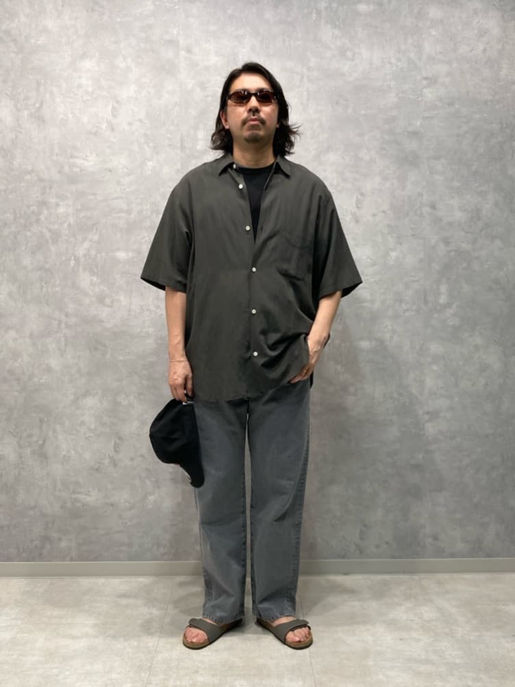 ご*う様 Steven Alan ボイル スラブ ショートスリーブ ALINE その他 【BLACK】Steven Alan ボイル スラブ ショートスリーブ シャツ