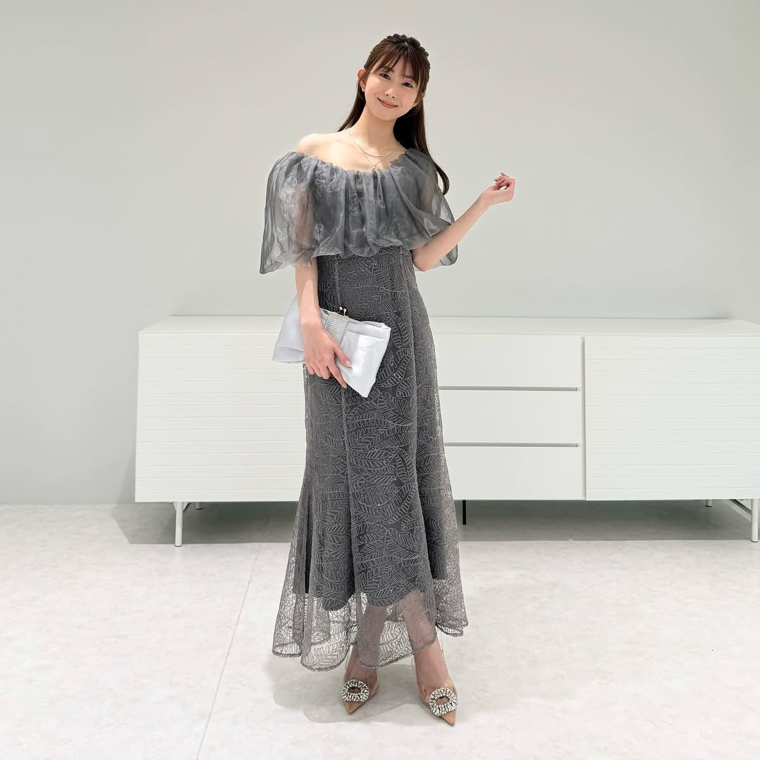 Leja | LEJA/2WAYオフショルダーワッフル生地マーメイドワンピース