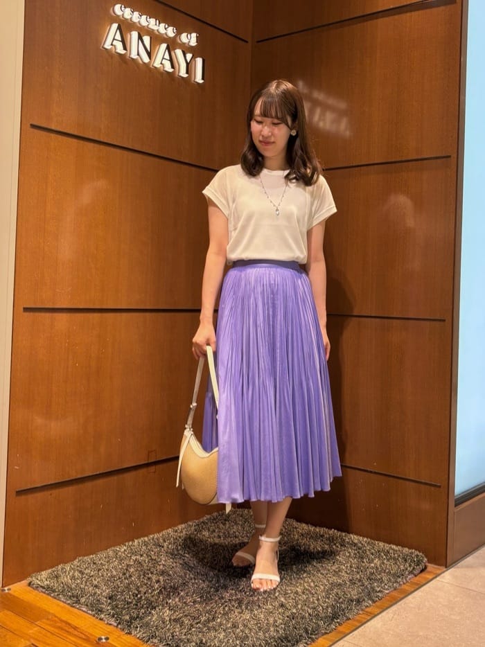 ANAYI | ◇ハーフムーンコンビハンドバッグ | Rakuten Fashion(楽天