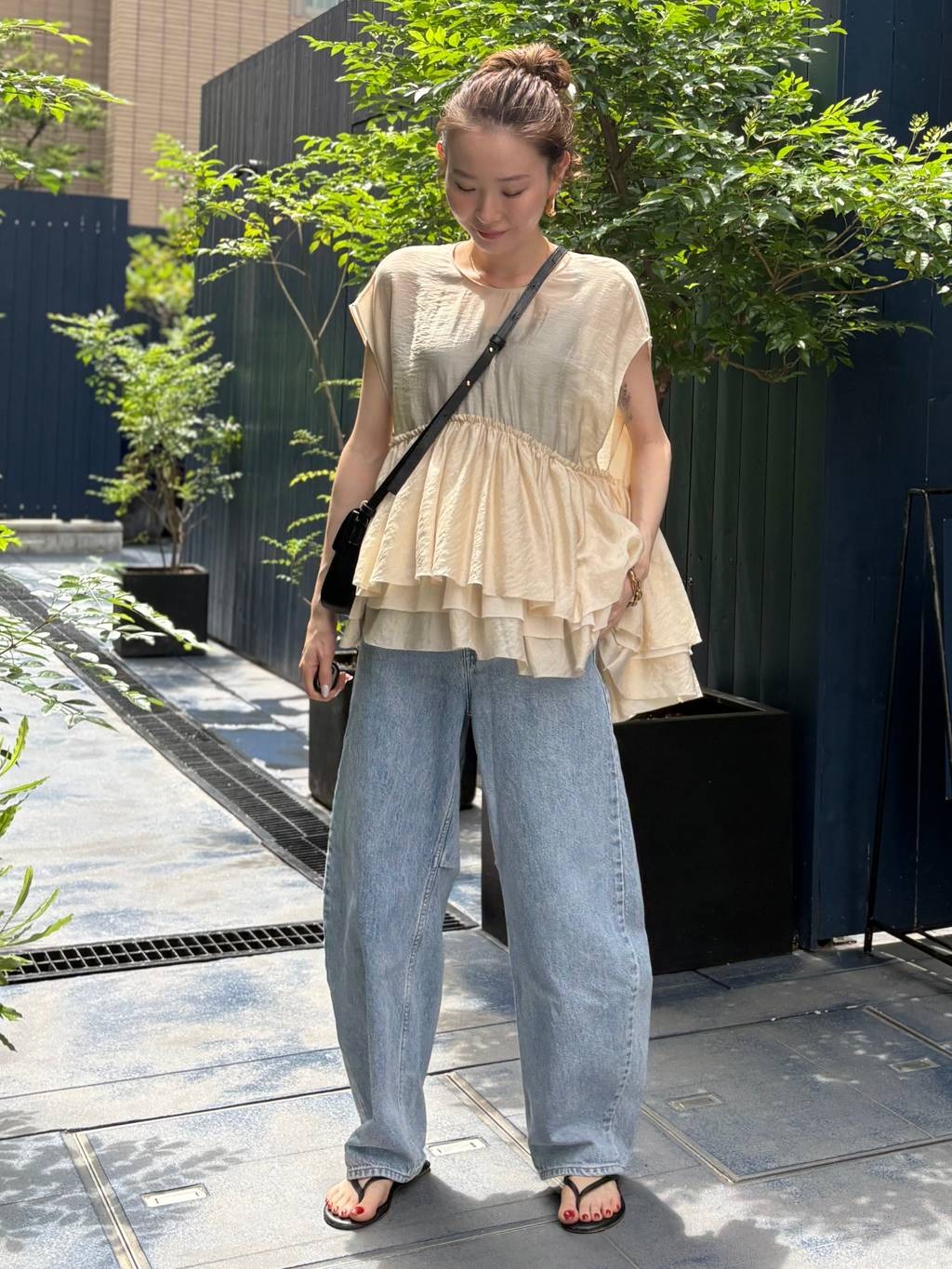 Curensology | シアーギャザーブラウス | Rakuten Fashion(楽天