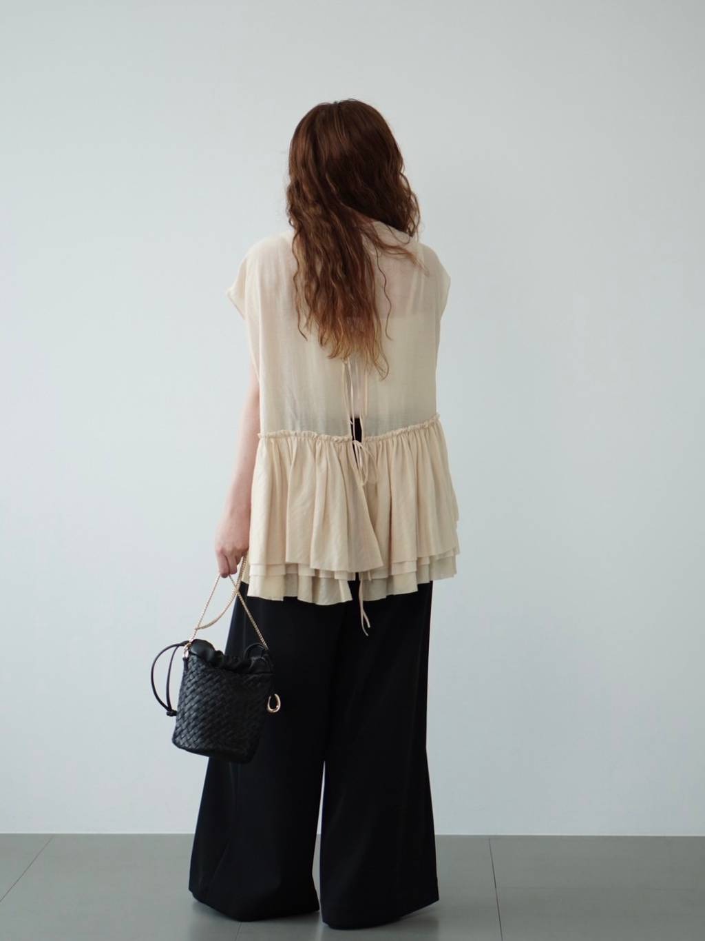 Curensology | シアーギャザーブラウス | Rakuten Fashion(楽天