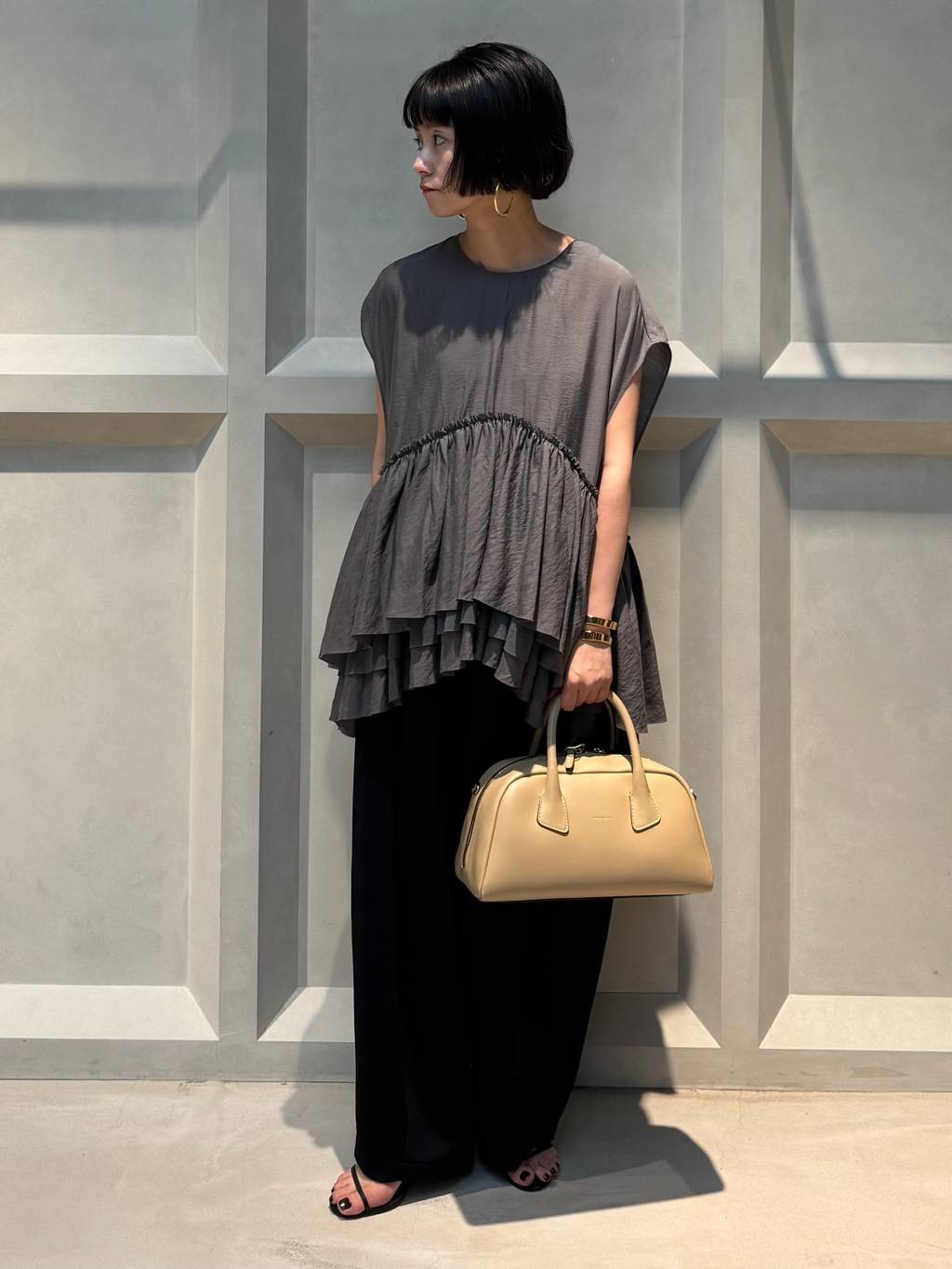 Curensology | シアーギャザーブラウス | Rakuten Fashion(楽天