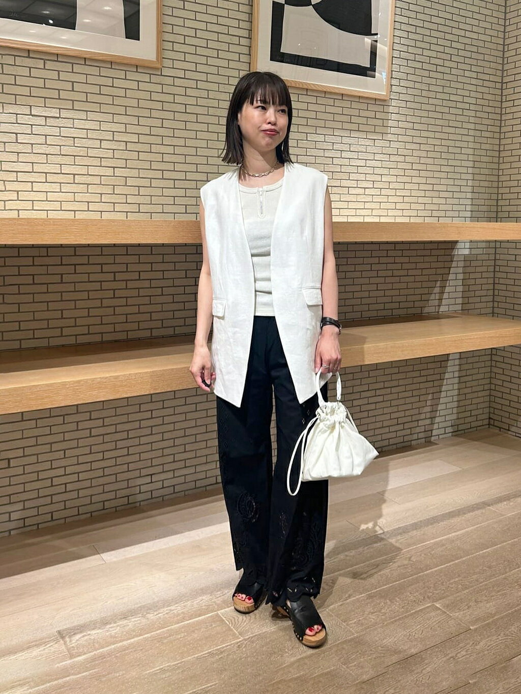 TOMORROWLAND | ファブリックコンビ Vカラージレ | Rakuten Fashion