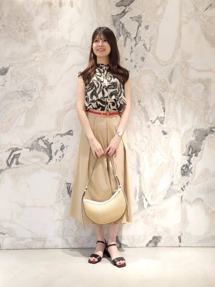 ANAYI | ◇ハーフムーンコンビハンドバッグ | Rakuten Fashion(楽天