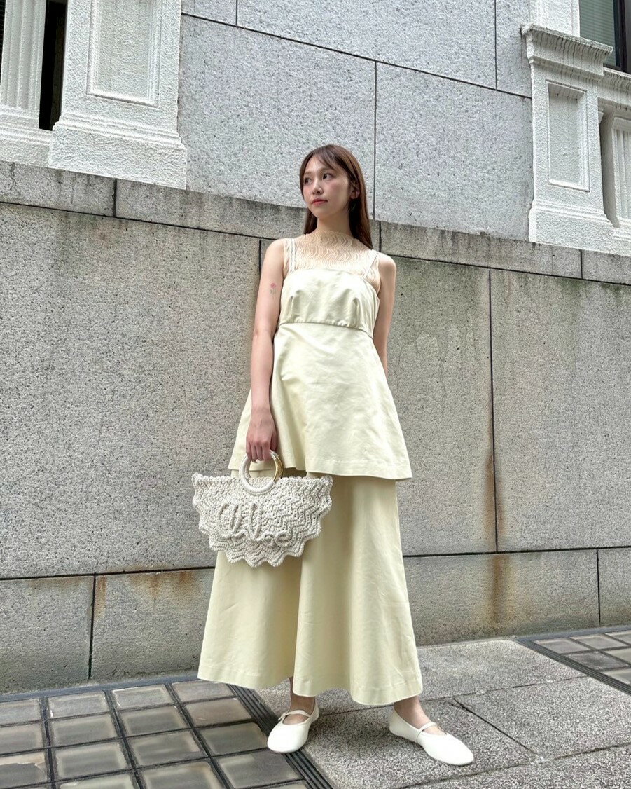 LE CIEL BLEU | レイヤードビスチェドレス / Layered Bustier Dress