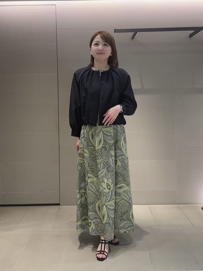 ANAYI | ハードオーガンジーノーカラーブルゾン | Rakuten Fashion