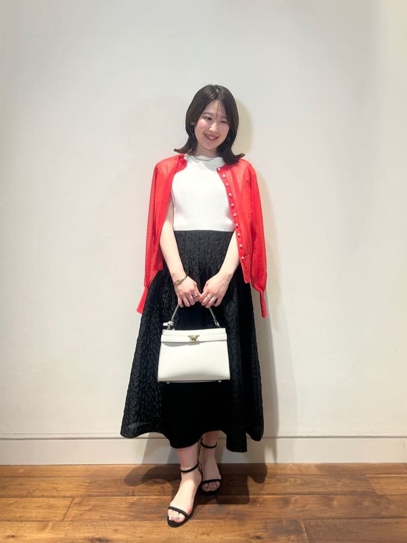 allurevilleの◇ シアーラミー混カーディガンを使ったコーディネートを紹介します。｜Rakuten Fashion(楽天ファッション／旧楽天ブランドアベニュー)5944147