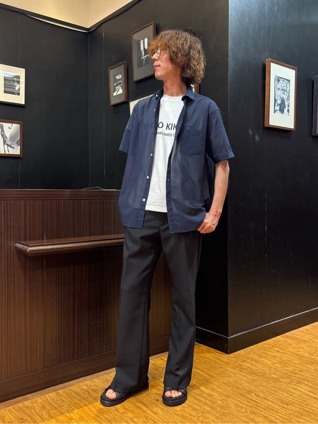 TAKEO KIKUCHIのローン半袖シャツを使ったコーディネートを紹介します。｜Rakuten Fashion(楽天ファッション／旧楽天ブランドアベニュー)5944889