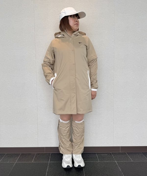 極美　ビームスゴルフ　2WAY レインコート ワンピース　キャップ　フットカバー WOMEN〉BEAMS GOLF ORANGE LABEL / 2WAY レインコート（レッグカバー