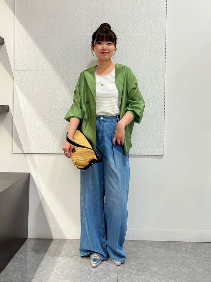 Vinのラメボーダーチュールタンクトップを使ったコーディネートを紹介します。｜Rakuten Fashion(楽天ファッション／旧楽天ブランドアベニュー)5947458