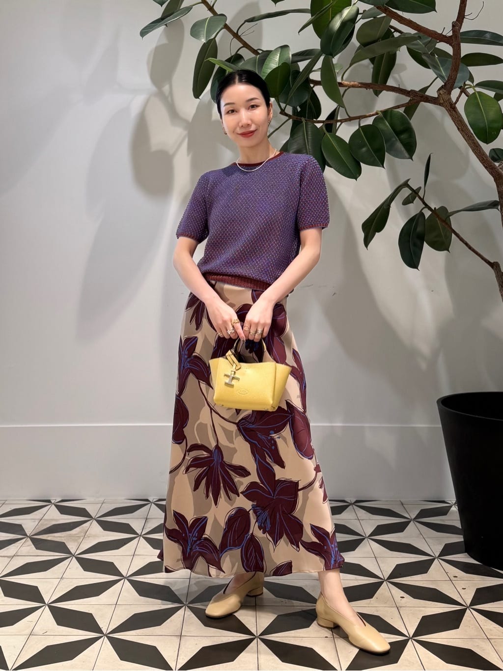 TOMORROWLAND | ビビフラワープリント マーメイドスカート | Rakuten