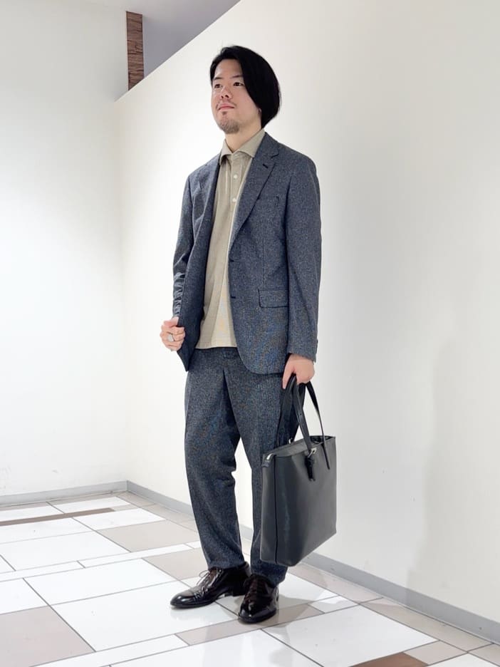 TAKEO KIKUCHIの【抗菌防臭】尾州 リネンブレンド ハニカムメッシュ ジャケットを使ったコーディネートを紹介します。｜Rakuten Fashion(楽天ファッション／旧楽天ブランドアベニュー)5948733