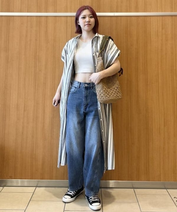 BEAMS HEARTのオーバーショルダー ワンピースを使ったコーディネートを紹介します。｜Rakuten Fashion(楽天ファッション／旧楽天ブランドアベニュー)5950806