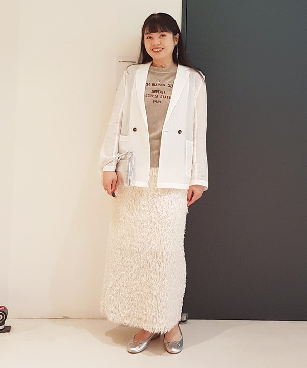 BEAMS HEARTの【10/16新規値下げ】【手洗いOK】シアー テーラード ジャケット(S~M) 25AW 秋冬 秋まで使える 冷房除け 日差し対策 ライトアウターを使ったコーディネートを紹介します。｜Rakuten Fashion(楽天ファッション／旧楽天ブランドアベニュー)5952552