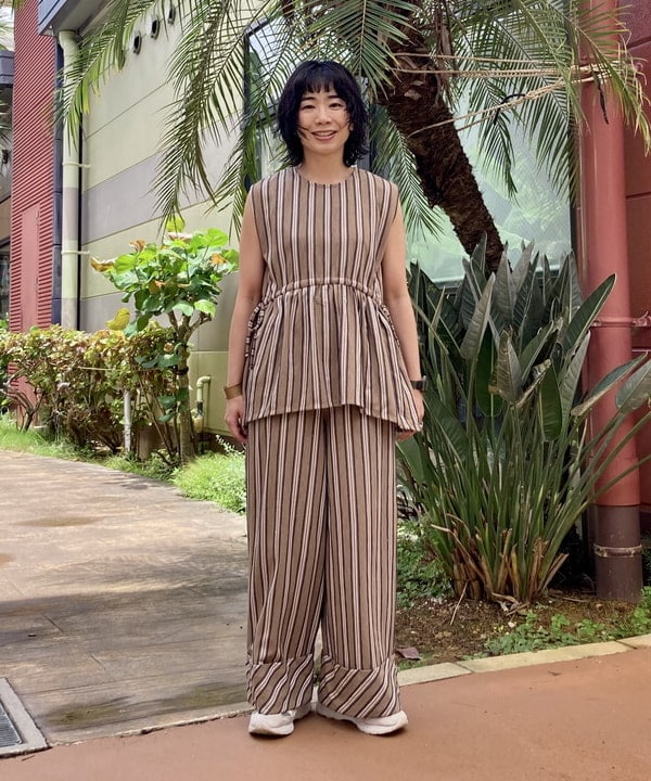 BEAMS HEARTのストライプ ジャカード プルオーバーを使ったコーディネートを紹介します。｜Rakuten Fashion(楽天ファッション／旧楽天ブランドアベニュー)5952561