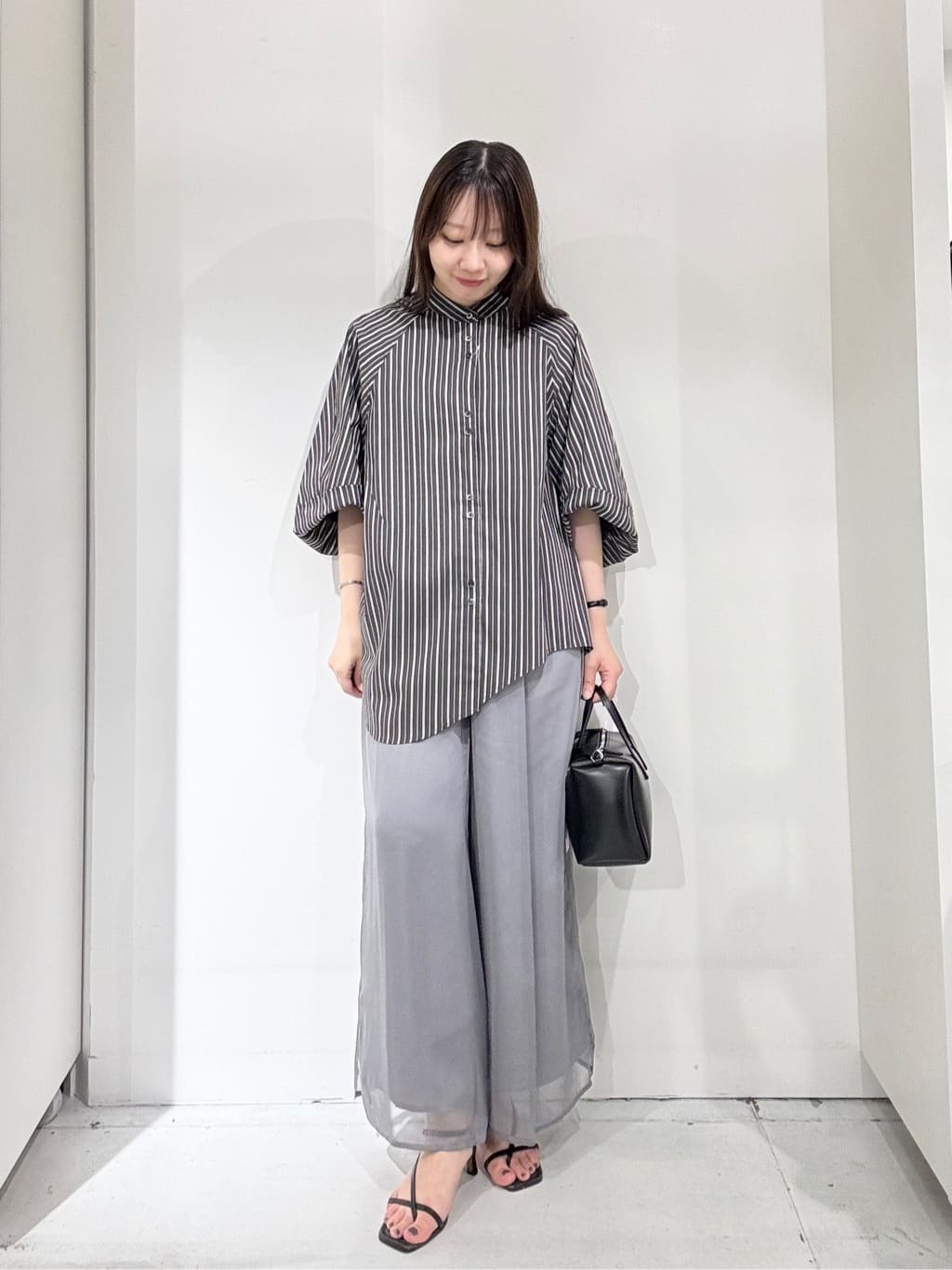 LASUD | バルーンスリーブストライプシャツ | Rakuten Fashion(楽天