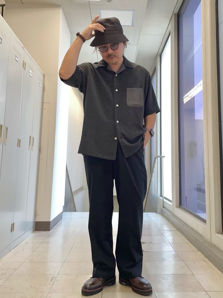 TAKEO KIKUCHIの【THE FLAGSHIP】丹後ちりめん 半袖シャツを使ったコーディネートを紹介します。｜Rakuten Fashion(楽天ファッション／旧楽天ブランドアベニュー)5954636