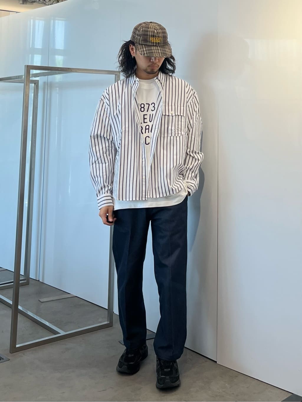 TaE品 Levi's | STA PREST ワイドレッグ クロップ ダークインディゴ