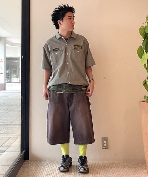 BEAMS HEARTのGMS ミニチェック ワークシャツを使ったコーディネートを紹介します。｜Rakuten Fashion(楽天ファッション／旧楽天ブランドアベニュー)5956363