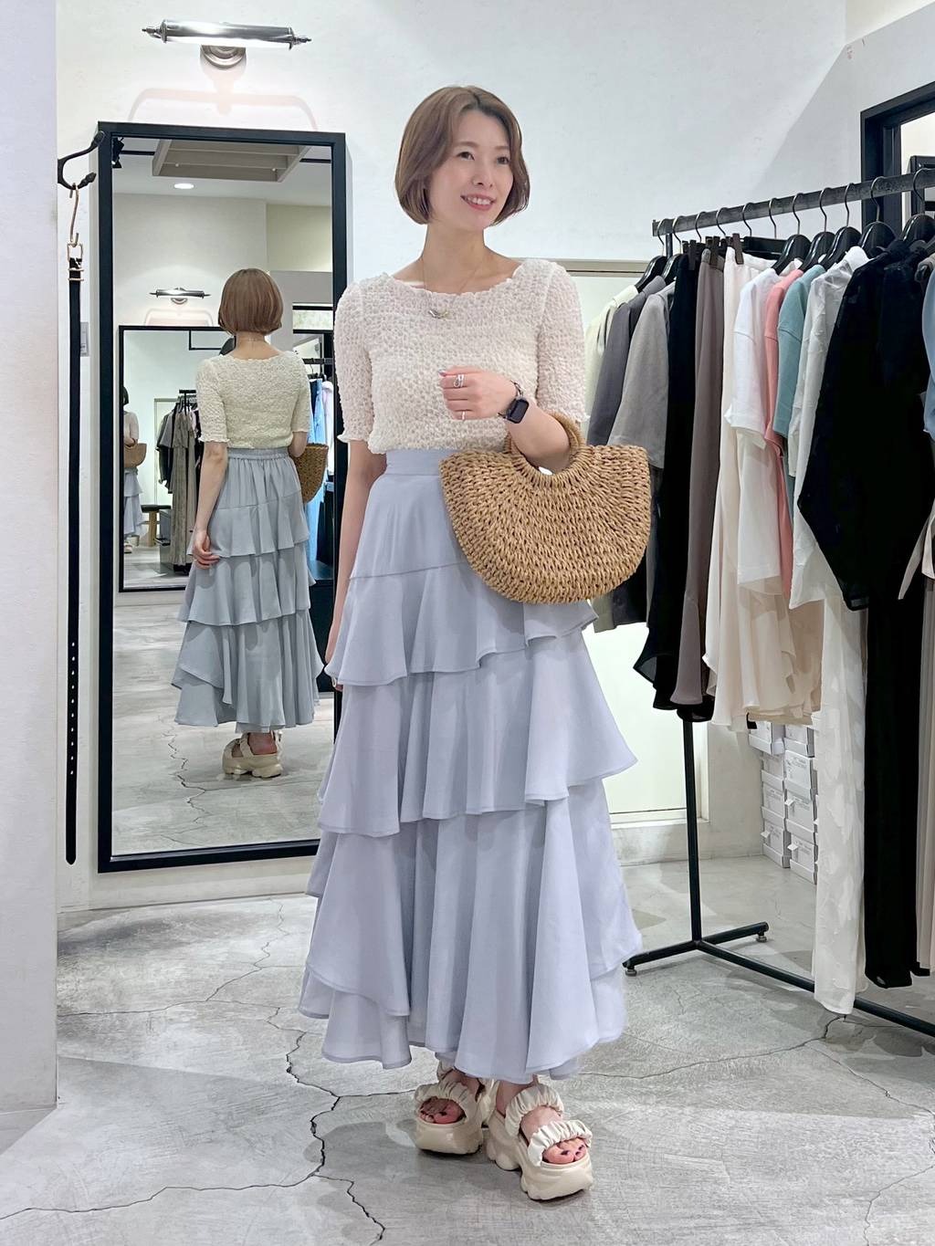 mysty womanのアシメティアードスカートライトを使ったコーディネートを紹介します。｜Rakuten Fashion(楽天ファッション／旧楽天ブランドアベニュー)5956246