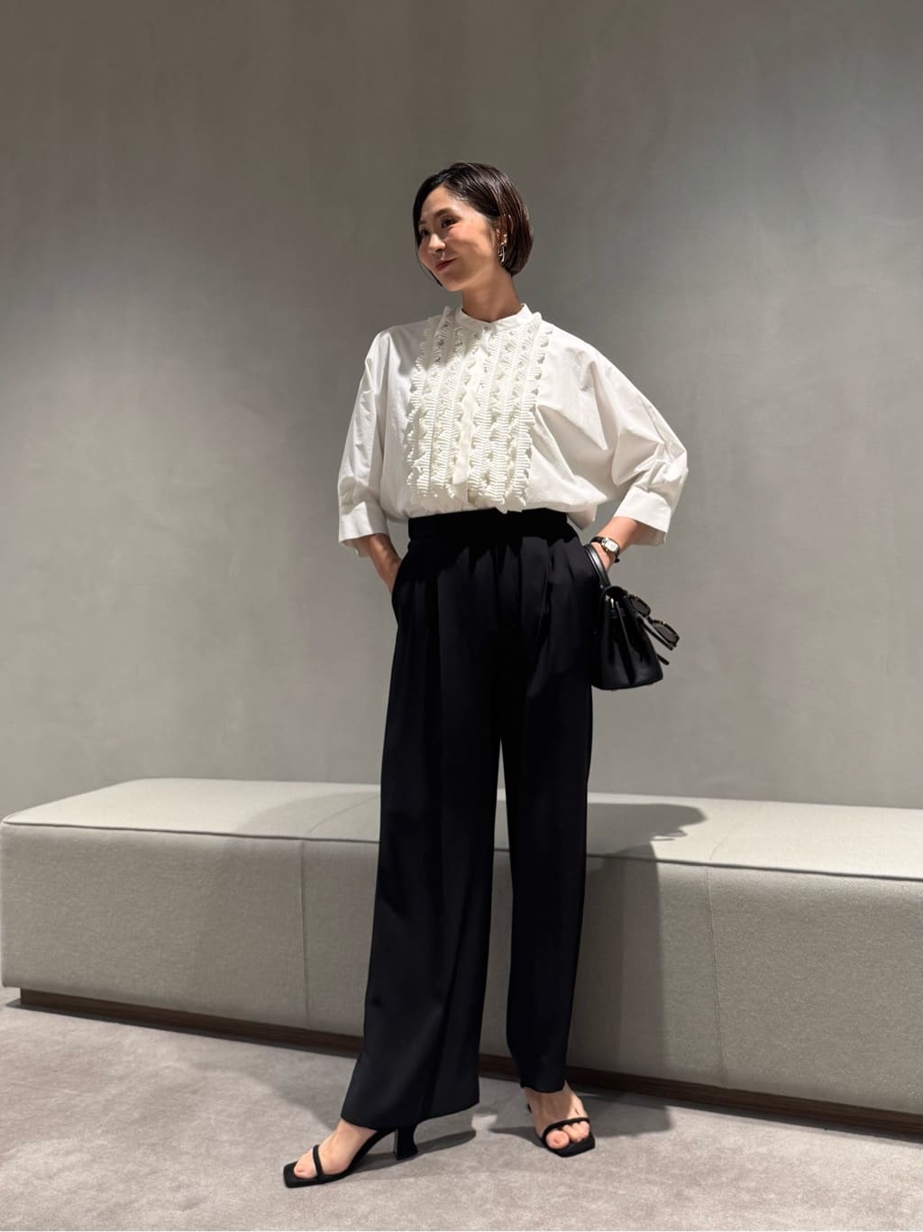 UNITED ARROWS LTD. OUTLET | タックプリーツフリルシャツブラウス