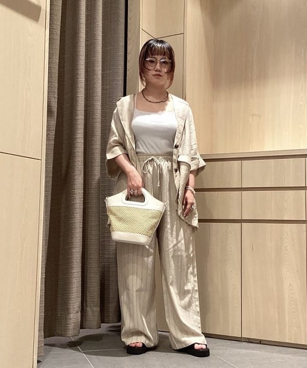 BEAMS HEARTのフレンチスリーブ ジャケット 半袖ジャケット レディースを使ったコーディネートを紹介します。｜Rakuten Fashion(楽天ファッション／旧楽天ブランドアベニュー)5960759