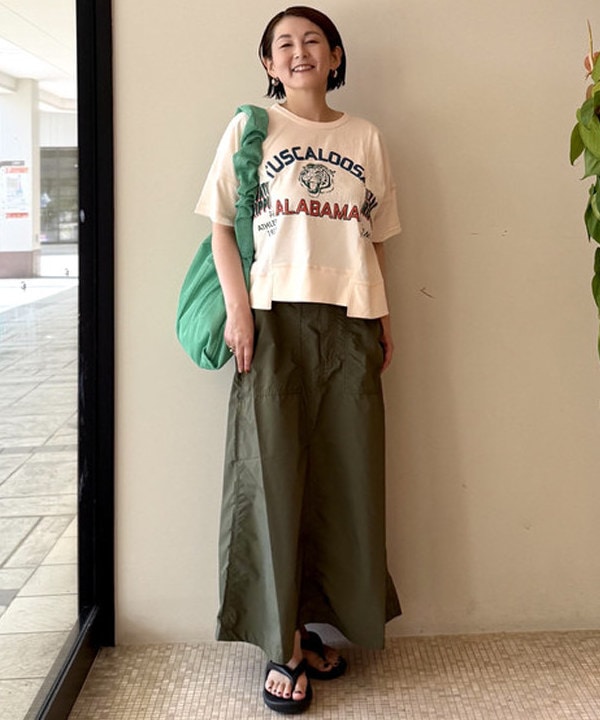 BEAMS HEARTのリメイク風 プリント Tシャツを使ったコーディネートを紹介します。｜Rakuten Fashion(楽天ファッション／旧楽天ブランドアベニュー)5964269