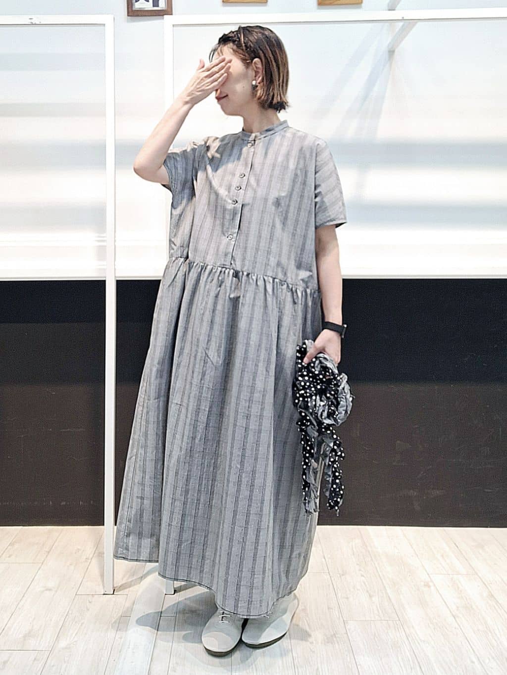 POU DOU DOU | フリルタイ付きワンピース | Rakuten Fashion(楽天